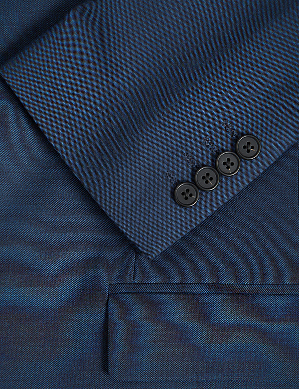 Regular Fit Sharkskin Suit Jacket