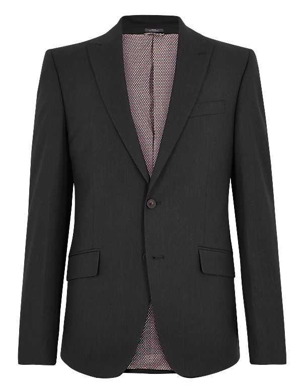 Skinny Fit Suit Jacket with Stretch