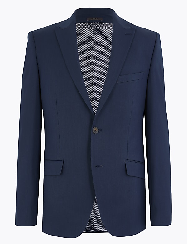 Tailored Fit Suit Jacket with Stretch