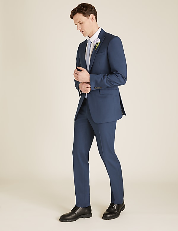 Slim Fit Suit Jacket with Stretch