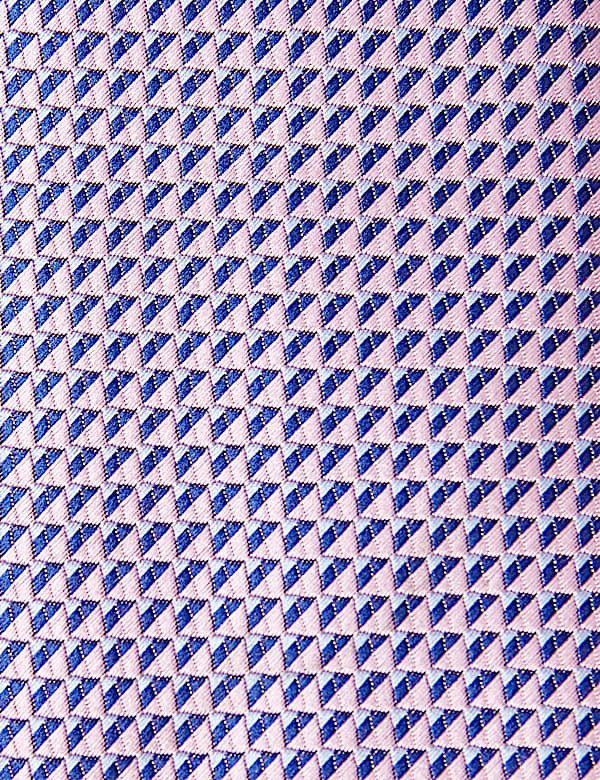 Slim Woven Geometric Tie