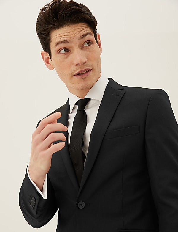 Slim Fit Suit Jacket with Stretch
