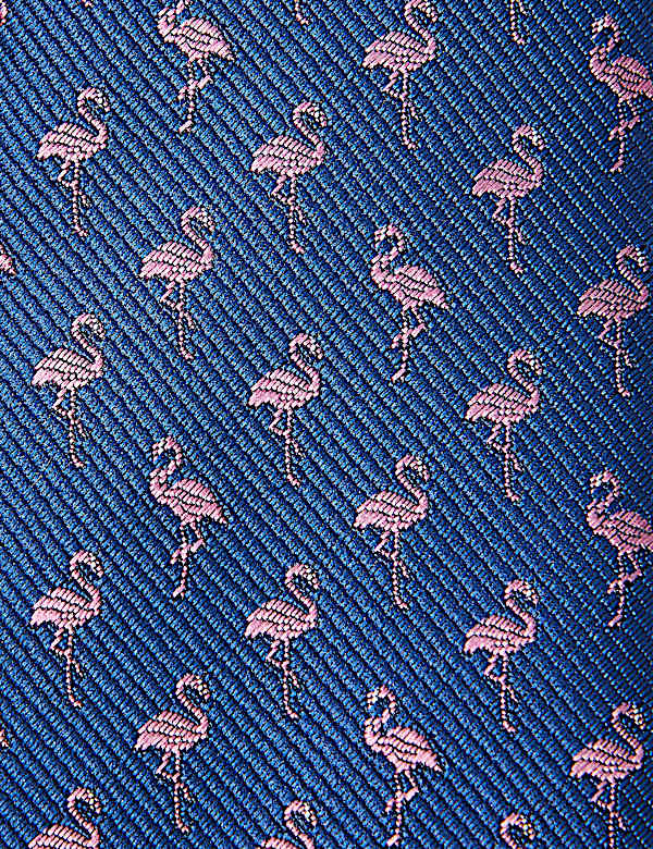 Slim Woven Flamingo Tie - SE