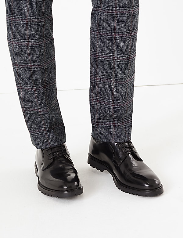 Checked Slim Fit Trousers