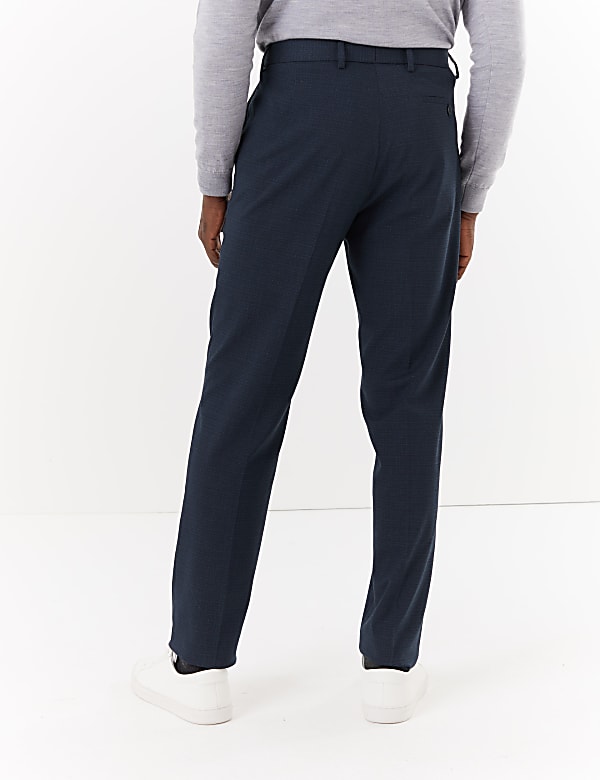 Blue Regular Fit Suit Trousers