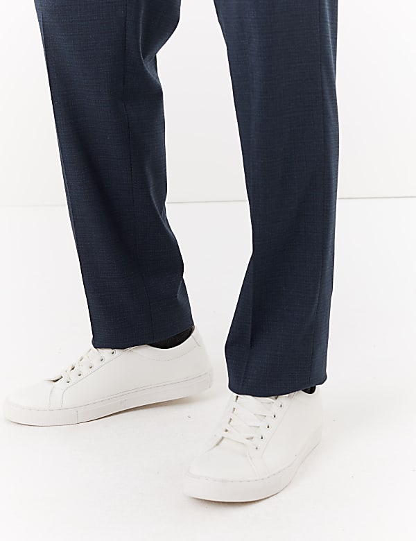 Blue Regular Fit Suit Trousers