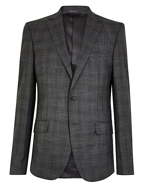 Regular Fit Check Suit Jacket