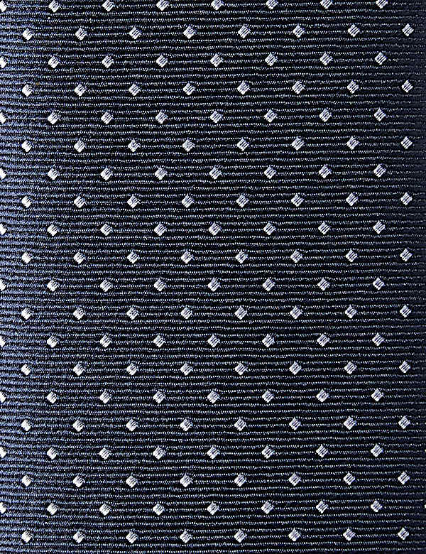 Skinny Woven Polka Dot Tie