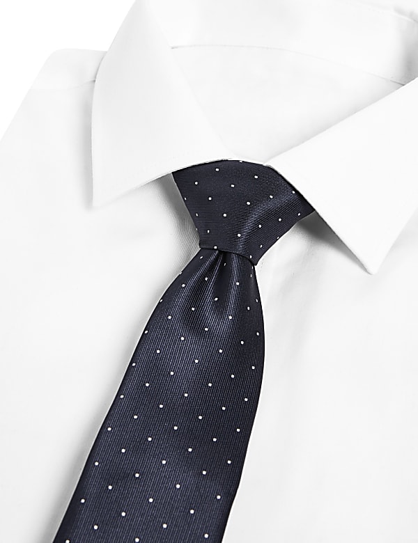 Skinny Twill Polka Dot Tie