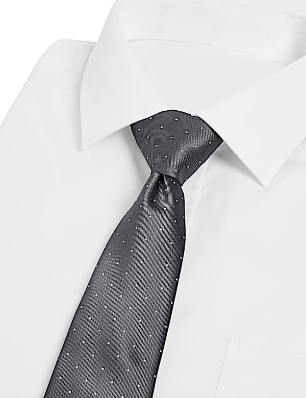Skinny Twill Polka Dot Tie
