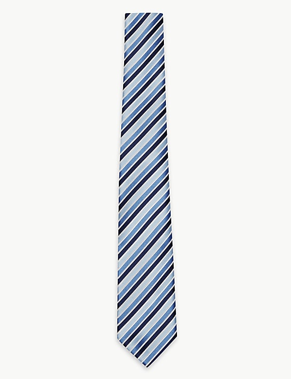 Satin Slim Striped Tie