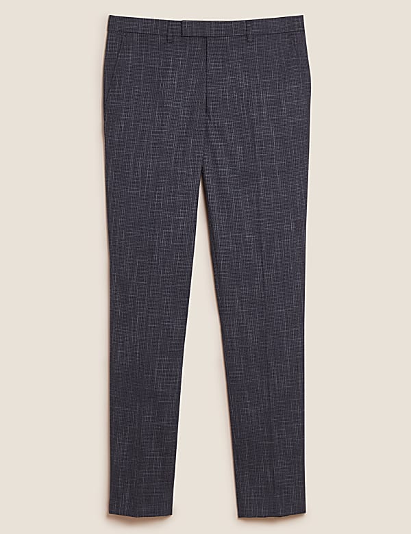 Slim Fit Textured Suit Trousers