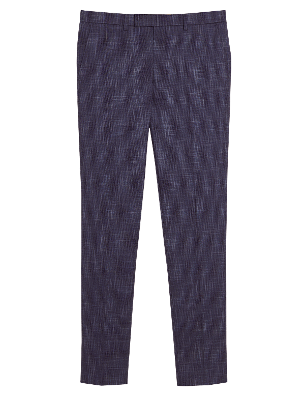 Slim Fit Textured Suit Trousers