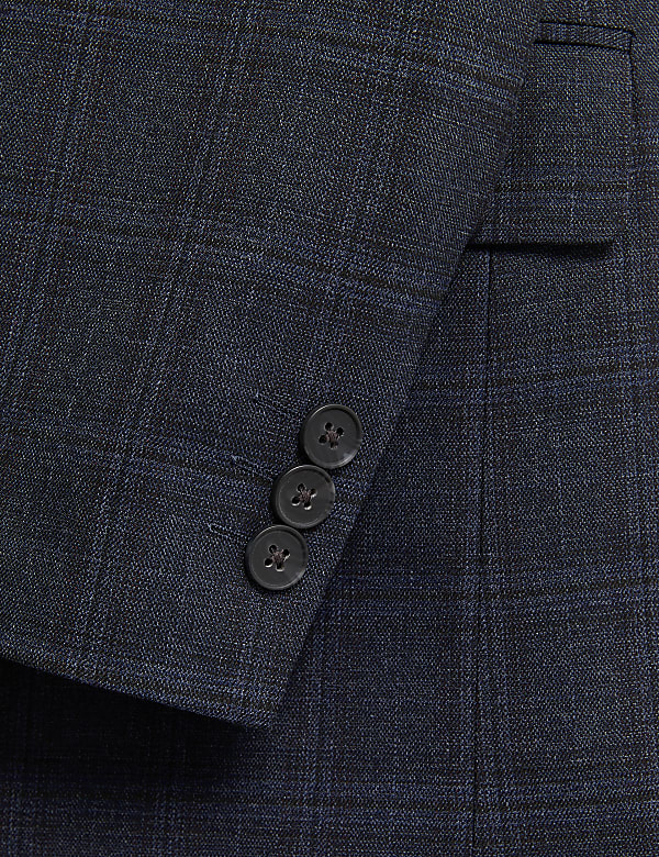 Regular Fit Check Suit Jacket