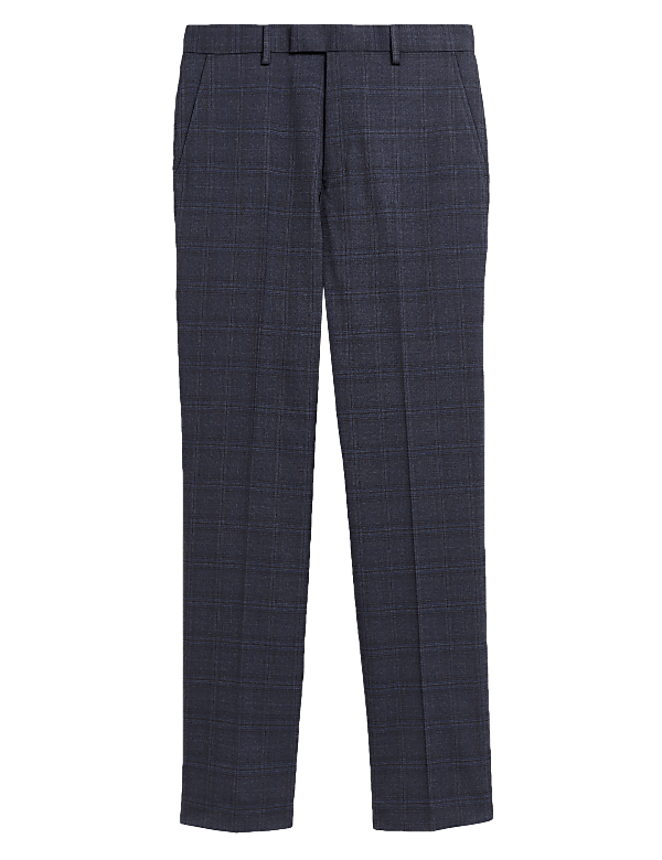 Regular Fit Stretch Check Trouser