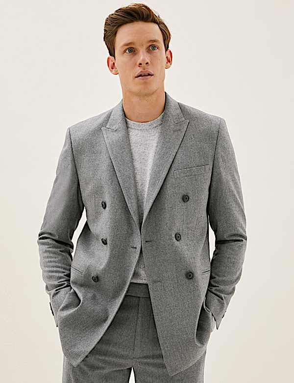 Slim Fit Double Breasted Jacket