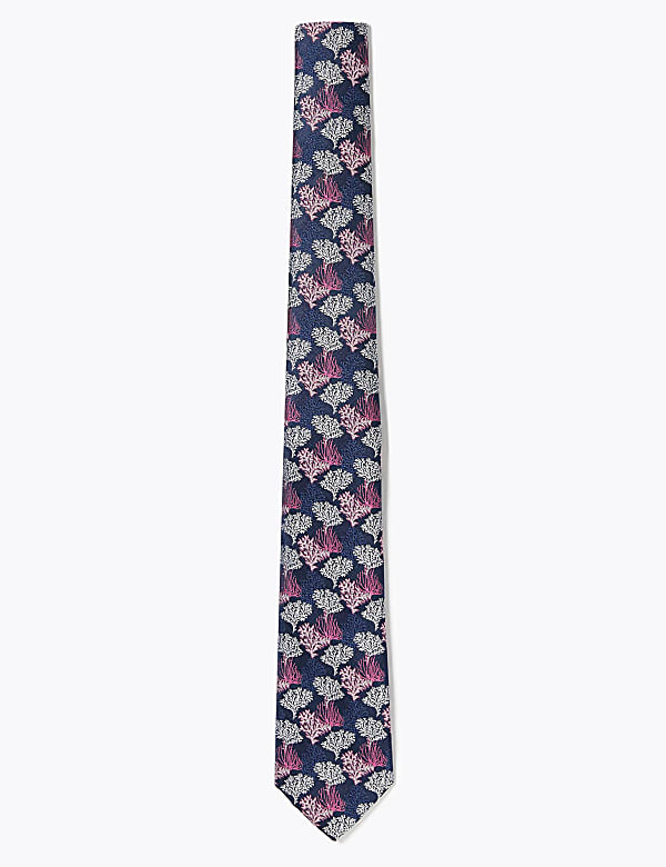 Slim Woven Coral Reef Tie