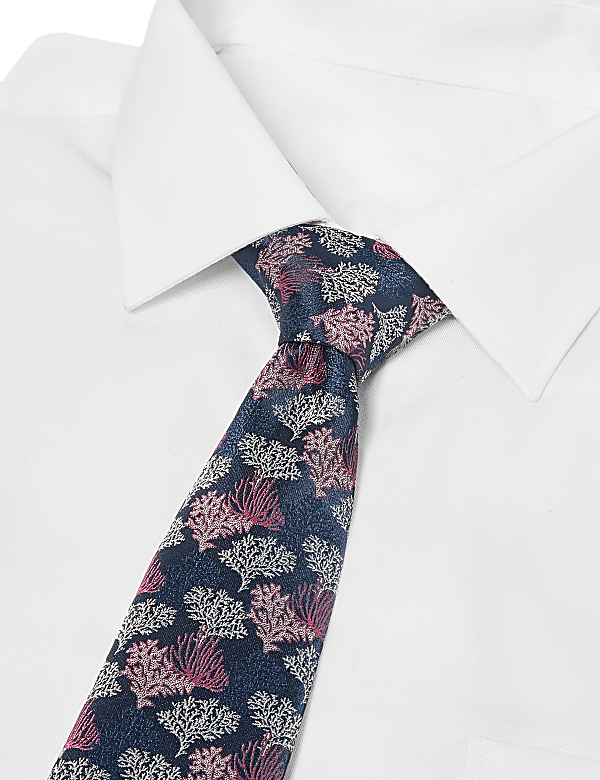 Slim Woven Coral Reef Tie