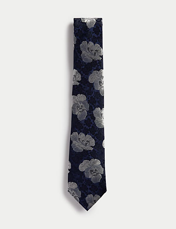 Floral Pure Silk Tie - HR