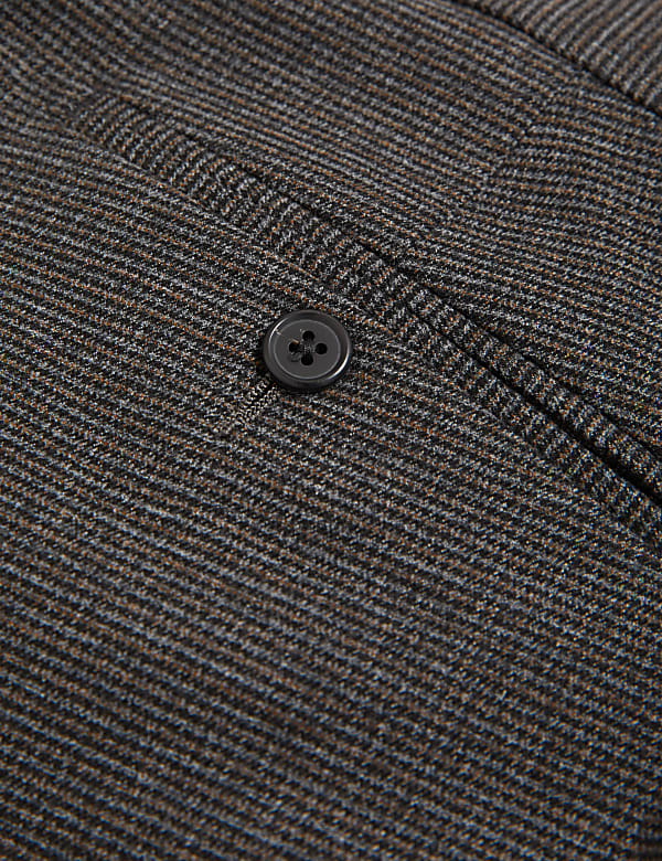Slim Fit Puppytooth Suit Trousers