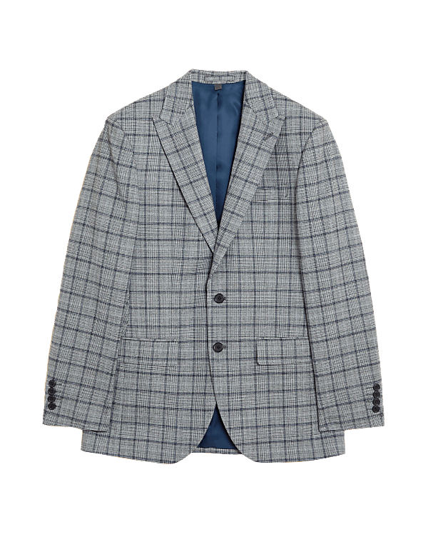 Slim Fit Check Suit Jacket
