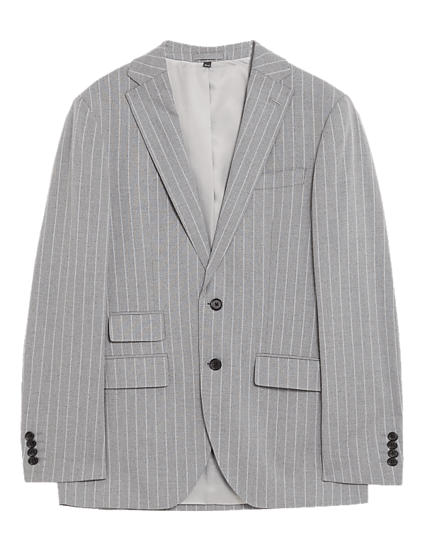 Slim Fit Pinstripe Suit Jacket