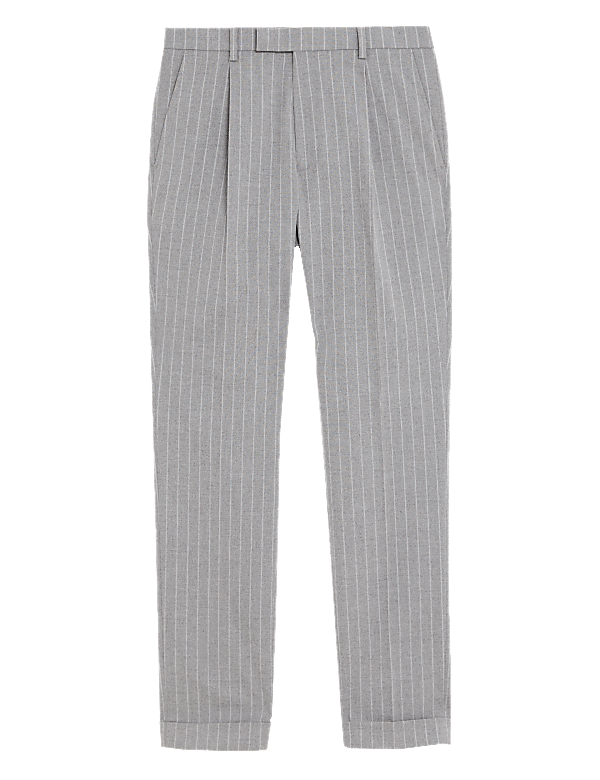 Slim Fit Pinstripe Suit Trousers