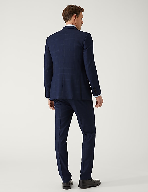 Slim Fit Check Suit Jacket - KG