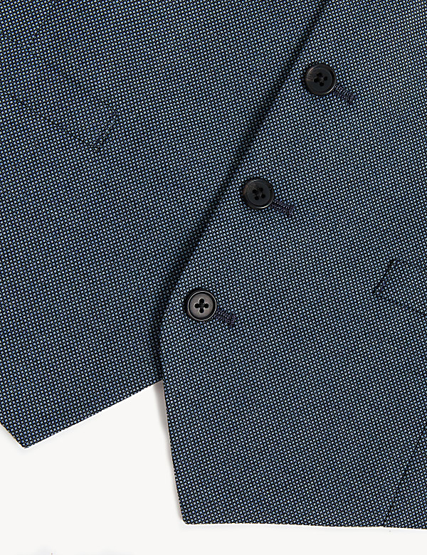 Regular Fit Textured Waistcoat