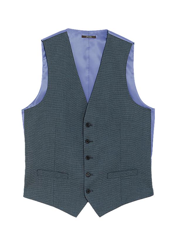 Regular Fit Textured Waistcoat