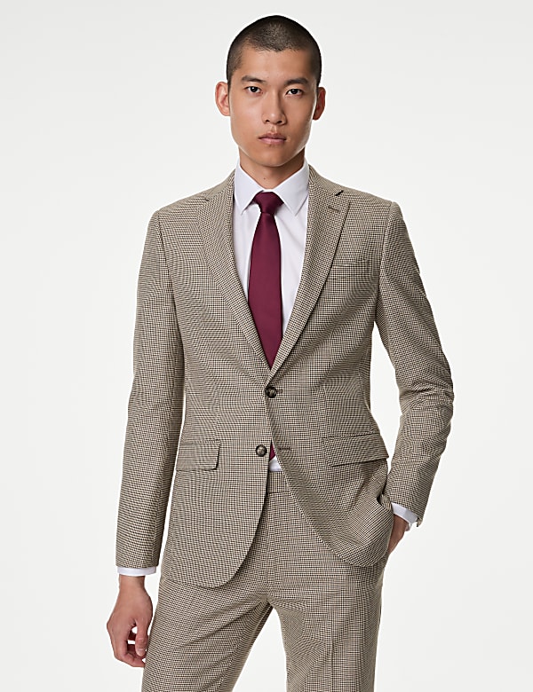 M&s slim fit suits discount