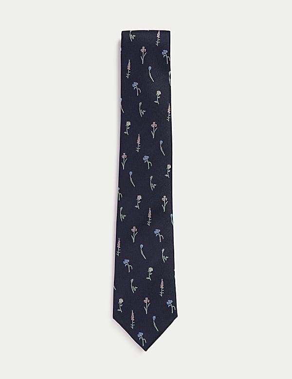 Floral Pure Silk Tie - RO