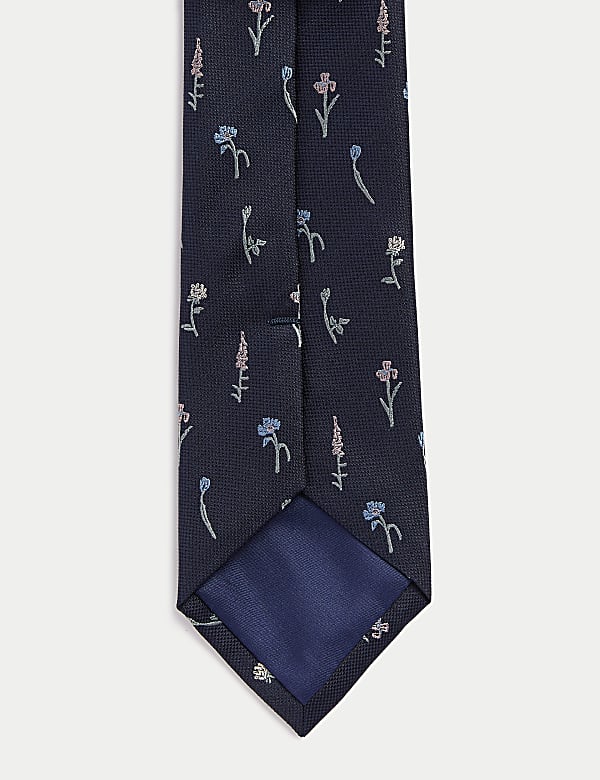 Floral Pure Silk Tie - BE