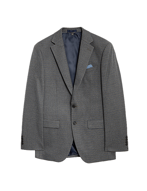 Regular Fit Puppytooth Suit Jacket