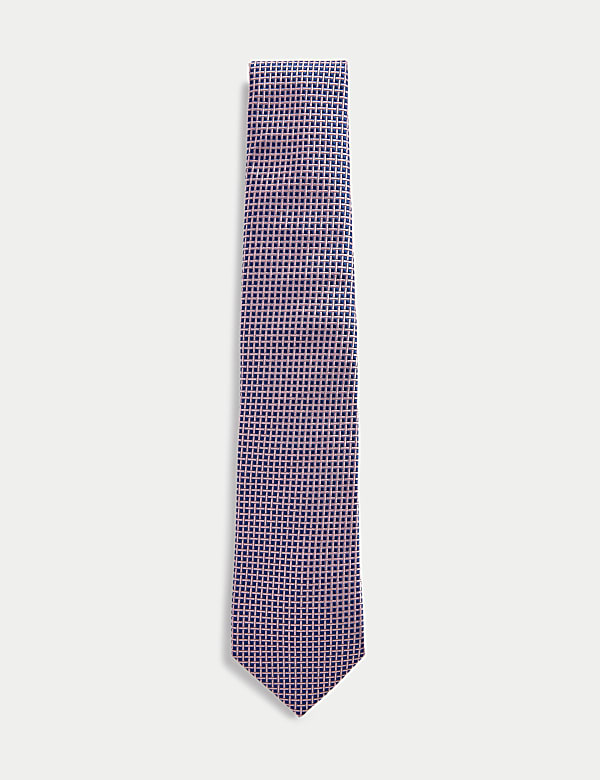 Geometric Pure Silk Tie - SK