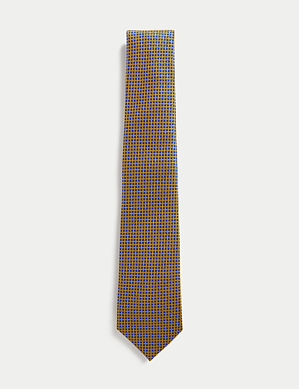 Geometric Pure Silk Tie - AL
