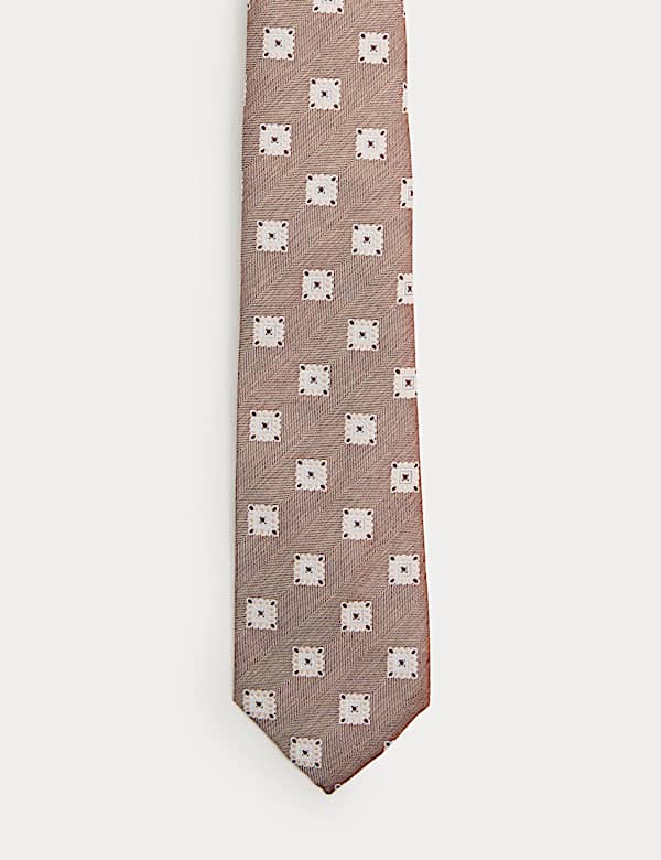 Medallion Print Tie - AT