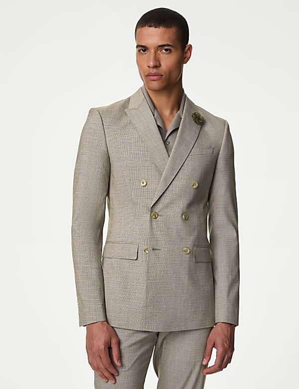 Slim Fit Double Breasted Jacket - AU