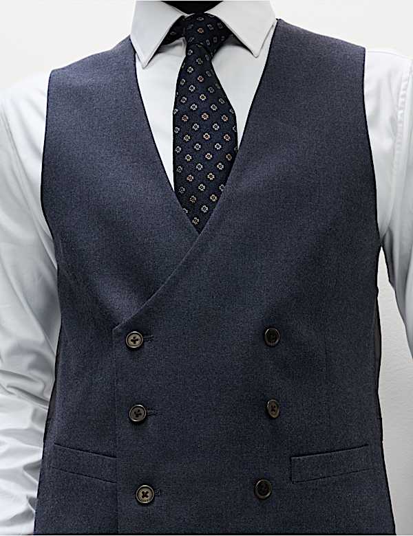 Slim Fit Warm Handle Twill Waistcoat - US