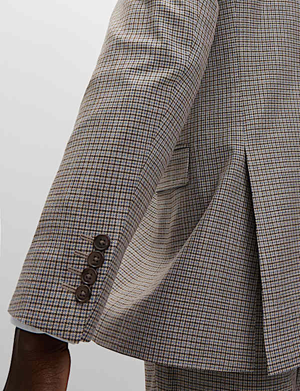 Colbert met elegante snit en rastermotief - NL