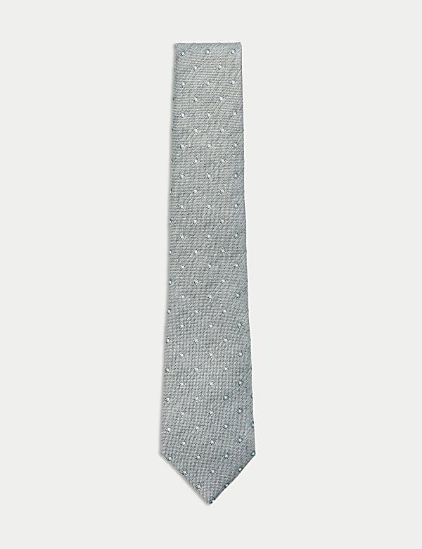 Geometric Pure Silk Tie - RO