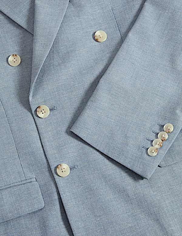 Slim Fit Double Breasted Suit Jacket - AU