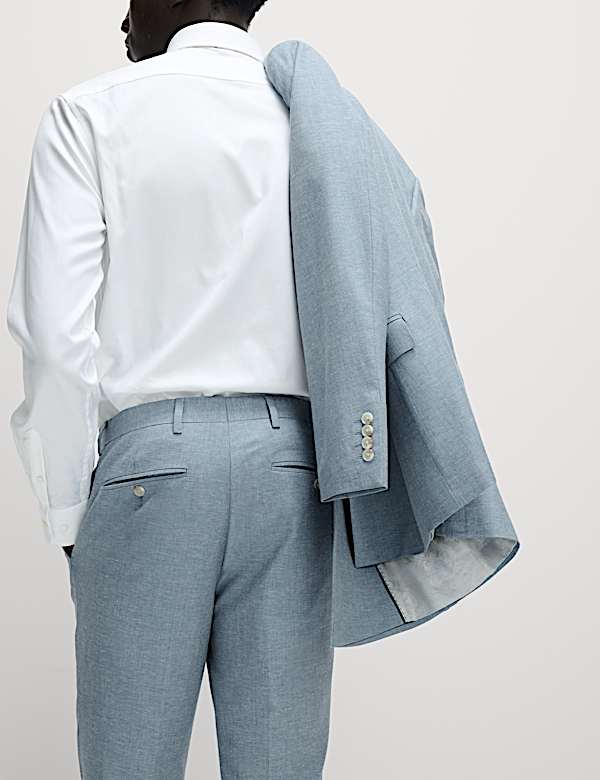 Schmal geschnittene Anzughose mit Stretchanteil - AT