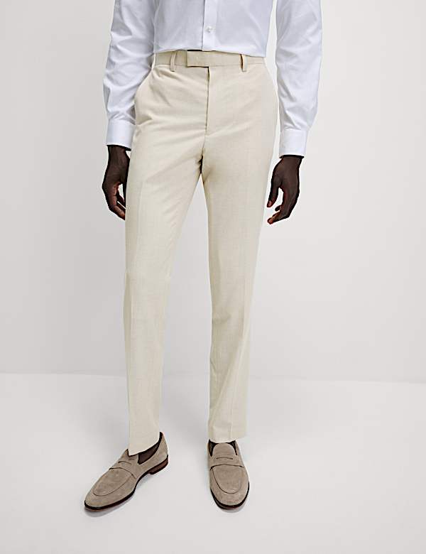 Slim Fit Stretch Suit Trousers - US