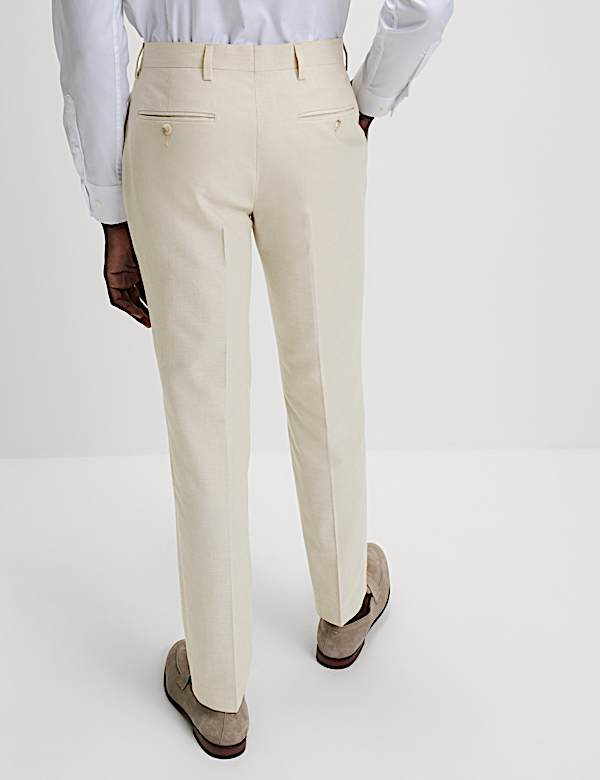 Slim Fit Stretch Suit Trousers - US