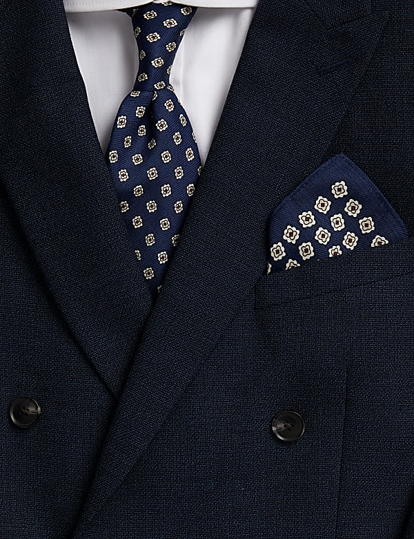Wool Rich Tie & Pocket Square Set - RS