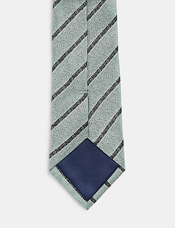 Pure Silk Striped Tie - NL