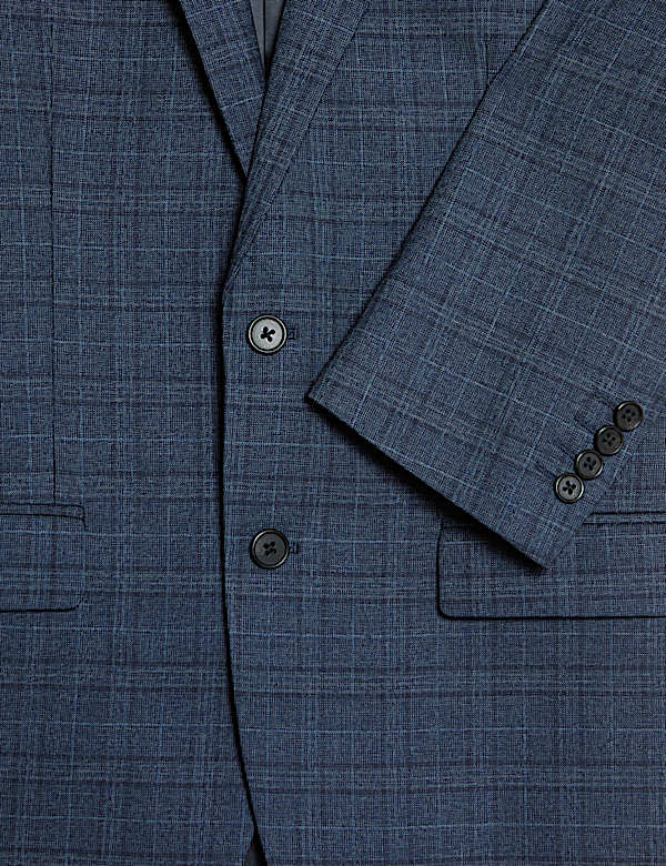 Regular Fit Check Suit Jacket - AT