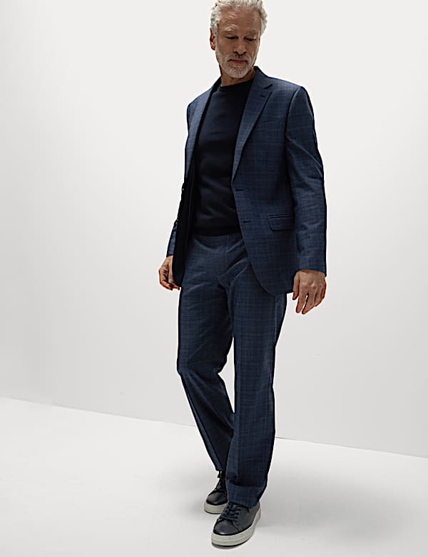 Regular Fit Check Suit Jacket - AT