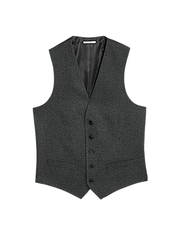 Slim Fit Puppytooth Stretch Suit Trousers